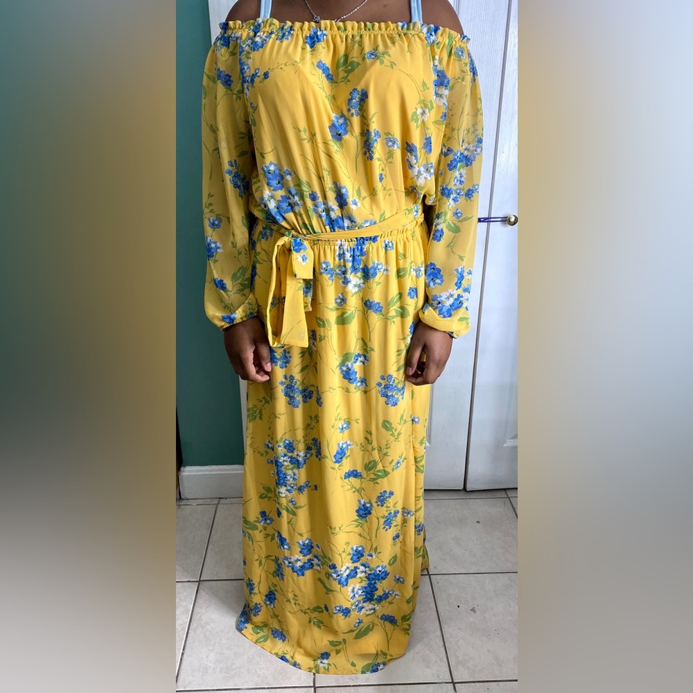 A flowery dress